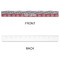 Red & Gray Dots and Plaid Plastic Ruler - 12" - APPROVAL