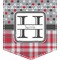 Red & Gray Dots and Plaid Pocket T Shirt-Just Pocket