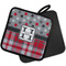 Red & Gray Dots and Plaid Pot Holders - PARENT MAIN