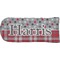 Red & Gray Dots and Plaid Putter Cover (Front)