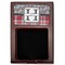 Red & Gray Dots and Plaid Red Mahogany Sticky Note Holder - Flat
