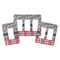 Red & Gray Dots and Plaid Rocker Light Switch Covers - Parent - ALL VARIATIONS