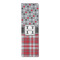 Red & Gray Dots and Plaid Runner Rug