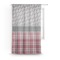 Red & Gray Dots and Plaid Sheer Curtain
