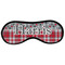 Red & Gray Dots and Plaid Sleeping Eye Masks - Large (Personalized)
