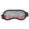 Red & Gray Dots and Plaid Sleeping Eye Masks - Front View