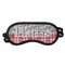 Red & Gray Dots and Plaid Sleeping Eye Mask - Small (Personalized)