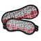 Red & Gray Dots and Plaid Sleeping Eye Masks - PARENT