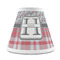 Red & Gray Dots and Plaid Chandelier Lamp Shade (Personalized)