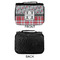 Red & Gray Dots and Plaid Small Travel Bag - APPROVAL