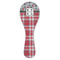 Red & Gray Dots and Plaid Spoon Rest Trivet - FRONT