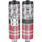 Red & Gray Dots and Plaid Stainless Steel Tumbler 20 Oz - Approval