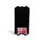 Red & Gray Dots and Plaid Stylized Phone Stand - Back
