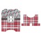 Red & Gray Dots and Plaid Stylized Tablet Stand - Apvl
