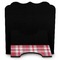 Red & Gray Dots and Plaid Stylized Tablet Stand - Back