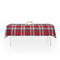 Red & Gray Dots and Plaid Tablecloths (58"x102") - MAIN
