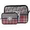 Red & Gray Dots and Plaid Tablet Sleeve (Size Comparison)
