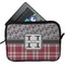 Red & Gray Dots and Plaid Tablet Sleeve (Small)