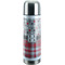 Red & Gray Dots and Plaid Stainless Steel Thermos (Personalized)