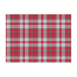 Red & Gray Dots and Plaid Tissue Paper Sheets - Large - Heavyweight