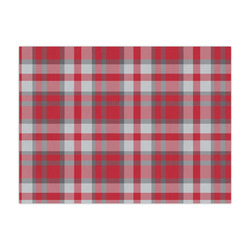 Red & Gray Dots and Plaid Tissue Paper Sheets - Large - Heavyweight