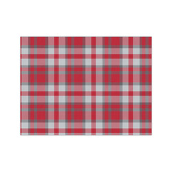 Red & Gray Dots and Plaid Medium Tissue Papers Sheets - Heavyweight