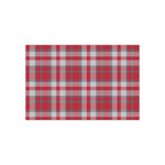 Red & Gray Dots and Plaid Tissue Paper Sheets - Small - Heavyweight