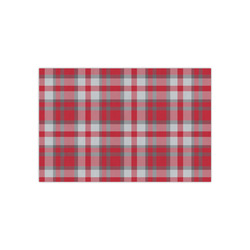 Red & Gray Dots and Plaid Small Tissue Papers Sheets - Heavyweight