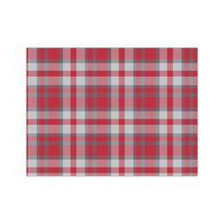 Red & Gray Dots and Plaid Medium Tissue Papers Sheets - Lightweight