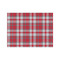 Red & Gray Dots and Plaid Tissue Paper Sheets - Medium - Lightweight
