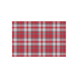 Red & Gray Dots and Plaid Small Tissue Papers Sheets - Lightweight