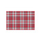 Red & Gray Dots and Plaid Tissue Paper Sheets - Small - Lightweight