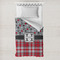 Red & Gray Dots and Plaid Toddler Duvet Cover Only