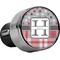 Red & Gray Dots and Plaid USB Car Charger - Close Up