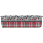 Red & Gray Dots and Plaid Valance (Personalized)