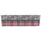 Red & Gray Dots and Plaid Valance - Front