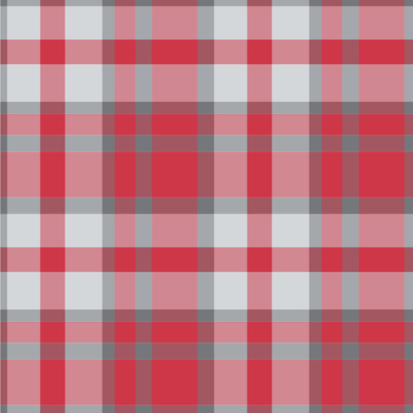 Custom Red & Gray Dots and Plaid Wallpaper & Surface Covering (Peel & Stick 24"x 24" Sample)
