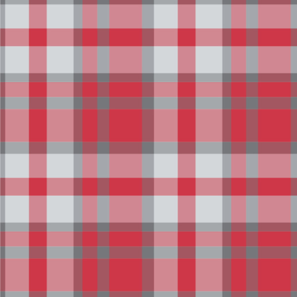 Custom Red & Gray Dots and Plaid Wallpaper & Surface Covering (Water Activated 24"x 24" Sample)