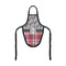 Red & Gray Dots and Plaid Wine Bottle Apron - FRONT/APPROVAL