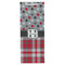 Red & Gray Dots and Plaid Wine Gift Bag - Gloss - Front