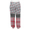 Red & Gray Dots and Plaid Women's Pj on model - Back