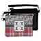 Red & Gray Dots and Plaid Wristlet ID Cases - MAIN
