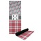 Red & Gray Dots and Plaid Yoga Mat (Personalized)