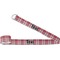 Red & Gray Dots and Plaid Yoga Strap