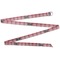 Red & Gray Dots and Plaid Yoga Strap - Full View - Apvl