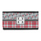 Red & Gray Dots and Plaid Z Fold Ladies Wallet