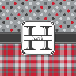 Red & Gray Dots and Plaid