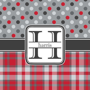 Red & Gray Dots and Plaid
