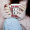 Red & Gray Plaid 11oz Coffee Mug - LIFESTYLE