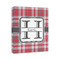 Red & Gray Plaid 11x14 - Canvas Print - Angled View